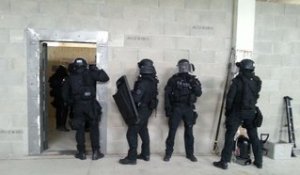 Entraînement des policiers du Raid près de Nancy