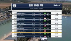 Adrénaline - Surf : Gabriel Medina with a 1.93 Wave from Surf Ranch Pro, Men's Championship Tour - Qualifying Round