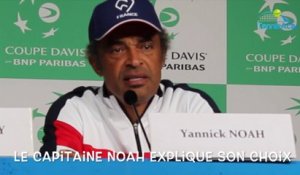 Coupe Davis 2018 - France-Croatie - Les choix de Yannick Noah : "Il en fallait deux, Tsonga m'a surpris"