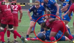 Mathieu Bastareaud prend un carton rouge pour un coup de poing sur Samson