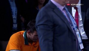 Bon prince, Djokovic est allé consoler un Del Potro abattu