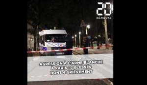 Agression à l'arme blanche à Paris: 7 blessés dont 4 grièvement