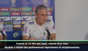 Brésil - Tite : "Neymar est de plus en plus solidaire"