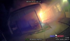 Ce policier héroique sauve une famille piégée dans leur maison en feu