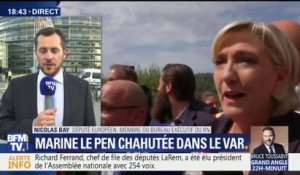 Marine Le Pen chahutée dans le Var: "Il s'agissait de militants d'extrême-gauche (...) un peu hargneux", défend Nicolas Bay