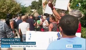 Migrants : tensions dans un village du Var pendant la visite de Marine Le Pen