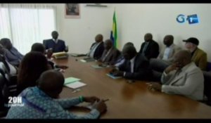 Réunion du Ministre Justin Ndoundangoye avec plusieurs personnalités dont le président du conseil d’administration