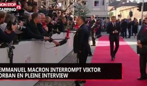 Emmanuel Macron interrompt Viktor Orban en pleine interview (vidéo)