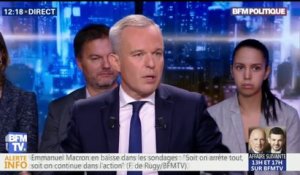 Collomb candidat à Lyon: "Je crois que ce n'est pas le moment de parler des élections municipales", commente François de Rugy