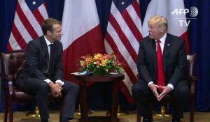 ONU: Trump rencontre son "ami", le président Macron