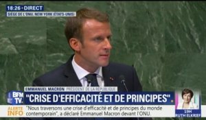"Nous assistons à une nouvelle instabilité du monde" déclare Emmanuel Macron devant l'ONU