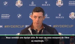 Ryder Cup - Mcllroy : "La team Europe est très unie"