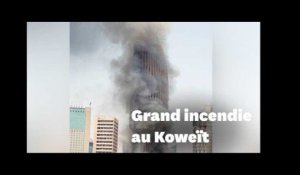 Ce gratte-ciel manque d'être ravagé par un incendie au Koweït