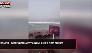 Indonésie : Impressionnant tsunami sur l'île des Célèbes (vidéo)