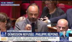 Collomb: "Quand il s'agit de la sécurité des Français, jamais il n'y aura d'hésitation de la part du gouvernement", réagit Édouard Philippe