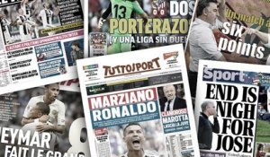 CR7 et la Juve impressionnent l'Italie, la presse anglaise annonce la fin pour José Mourinho