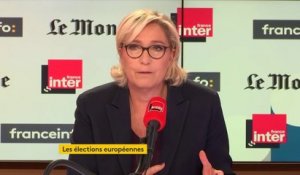 Marine Le Pen : "Tous les sondages qui ont été effectués nous donnent au moins en deuxième position aux élections européennes"