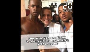 Emmanuel Macron répond à la polémique sur son selfie avec un jeune faisant un doigt d’honneur