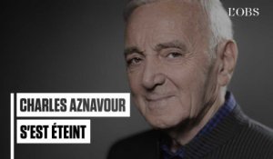 Charles Aznavour, légende de la chanson française, est mort