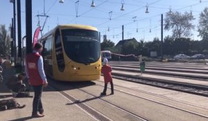 Action de sensibilisation aux dangers du tram