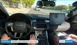 Premier essai d’une voiture autonome dans Paris