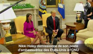 Nikki Haley, ambassadrice américaine à l'ONU, démissionne