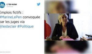 Soupçons d'emplois fictifs au FN: Marine Le Pen devant les juges.