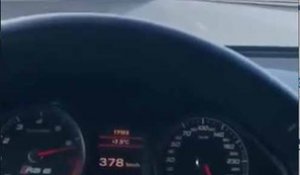 En Allemagne, un homme monte à 378 km/h en Audi RS6