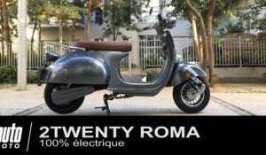 Scooter électrique façon "Vespa" 2Twenty Roma ESSAI POV Auto-Moto.com