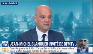 Pour Jean-Michel Blanquer, "l'évaluation au primaire n'est pas faite pour brimer, pour classer"