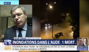 Aude en alerte rouge: le préfet déplore "un mort et deux disparus"