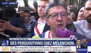 Perquisitions chez LFI et au Parti de gauche: Mélenchon dénonce "une énorme opération de police politique"
