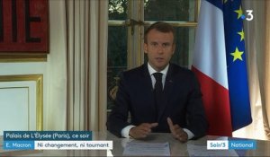 Emmanuel Macron ne changera "pas de cap ou de politique"