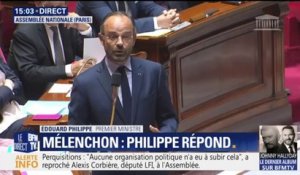 Perquisition chez LFI: Philippe dénonce "la très grande violence à l'égard de fonctionnaires de police"