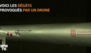 Voici les dégâts que peuvent causer un drone sur une aile d’avion