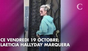 PHOTOS. Laeticia Hallyday en visite chez une amie à Paris avant la sortie de l'album de Johnny