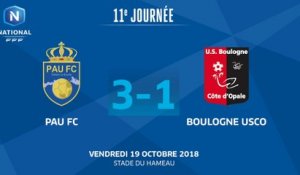 J11 :  Pau FC - US Boulogne CO (3-1), le résumé