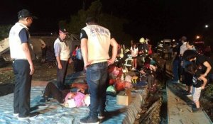 17 morts dans un accident de train à Taïwan