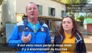 Inondations: Macron annonce des mesures pour les sinistrés