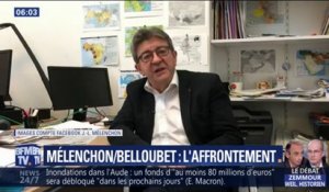 Vifs échanges entre Jean-Luc Mélenchon et la ministre de la Justice Nicole Belloubet