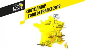 Carte / Map - Tour de France 2019