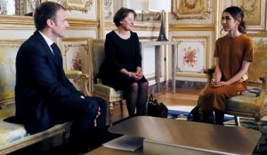 France : la prix Nobel de la Paix reçue à l'Elysée