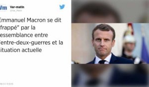 Emmanuel Macron compare l'Europe actuelle à celle de l’entre-deux guerres