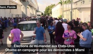 A Miami, Obama fait campagne pour les démocrates