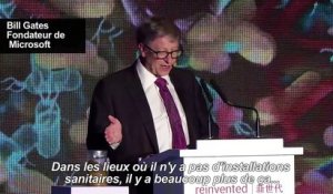 Pot de chambre en main, Bill Gates défend la "révolution des WC"