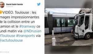 Toulouse. Un camion percute un tramway et le fait dérailler.