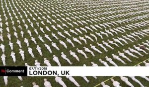 "Les linceuls de la Somme", une émouvante installation contre l'oubli