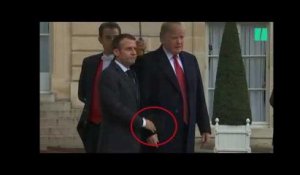 Trump et Macron ont raté leur poignée de main devant les photographes