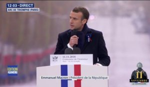 Emmanuel Macron : "Ici, aujourd'hui, affrontons dignement le jugement de l'avenir"