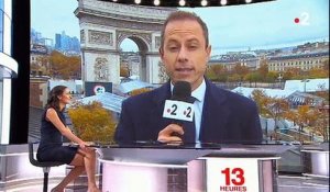 11 Novembre - Une Femen a bien approché la voiture de Donald Trump sur les Champs Elysées: la preuve en image